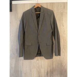 Ikks- pin Stripe Blazer / size 38R / Gray